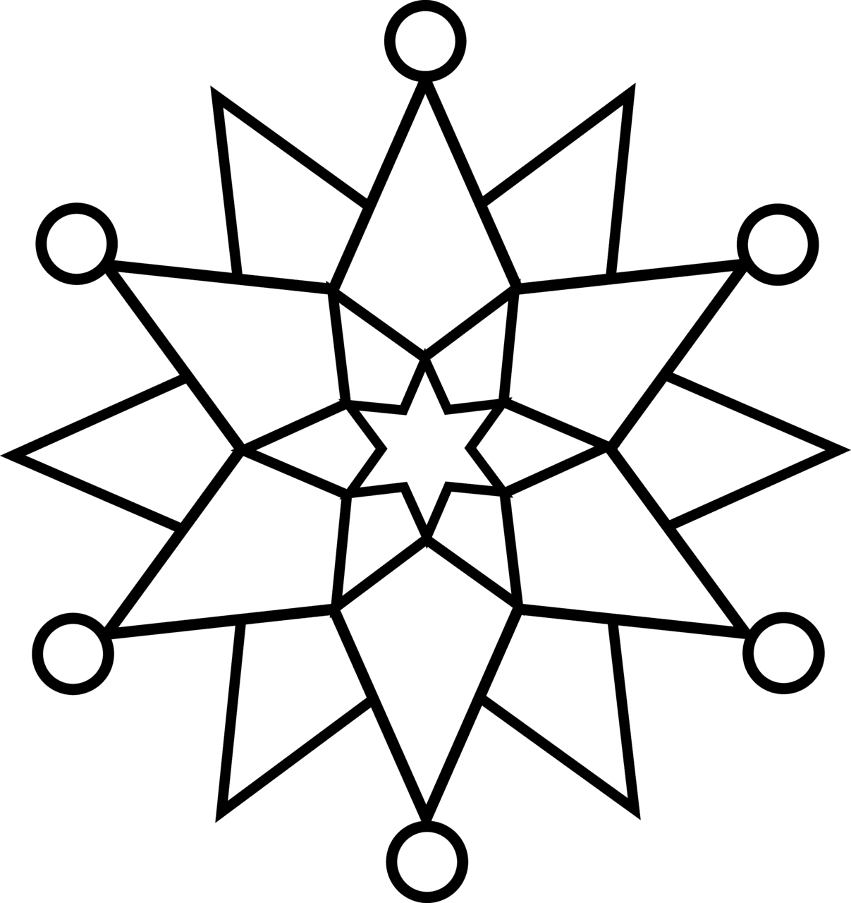 Snowman black and white snowflake clipart wikiclipart picture