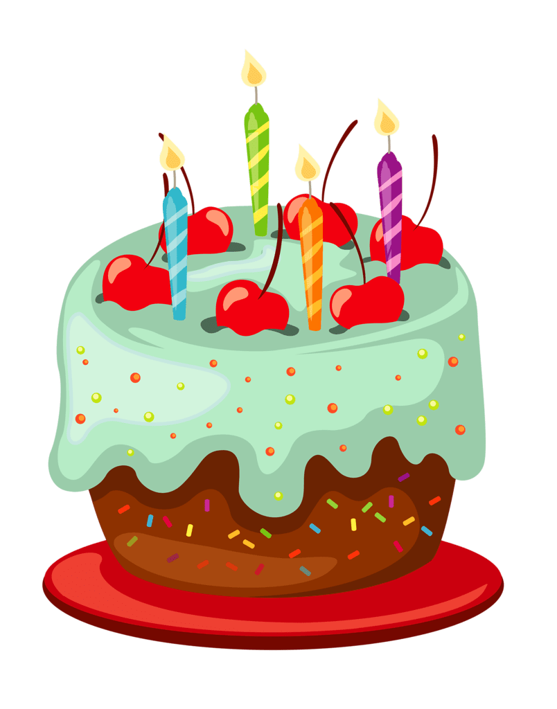 Birthday cake clipart image 2