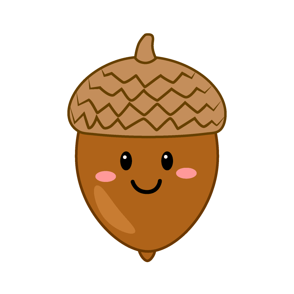 Fall cute acorn clipart pictures illustoon