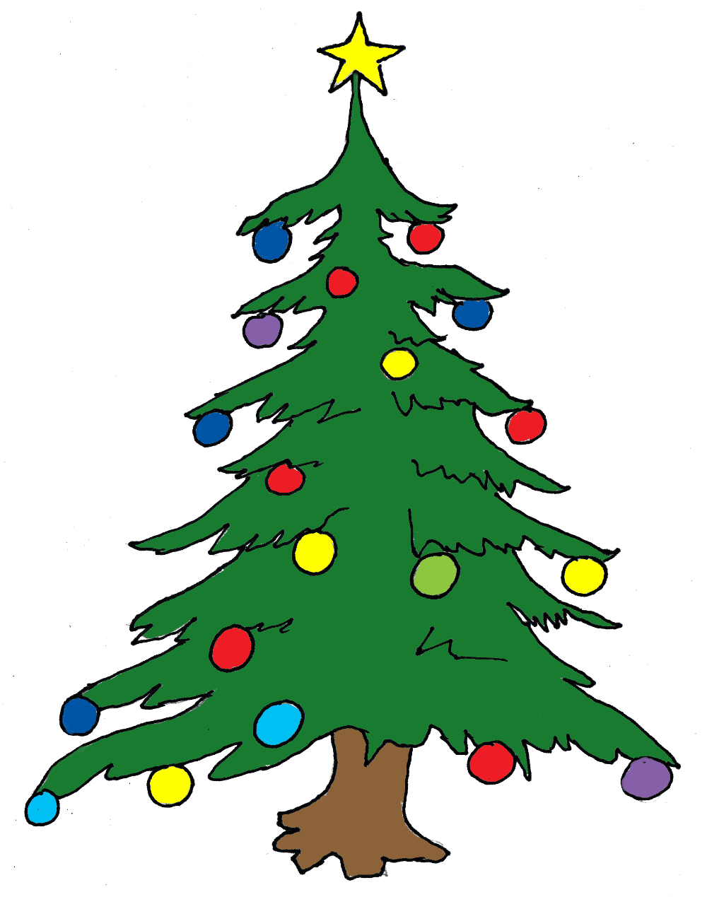 Christmas tree clipart inspiration themes background