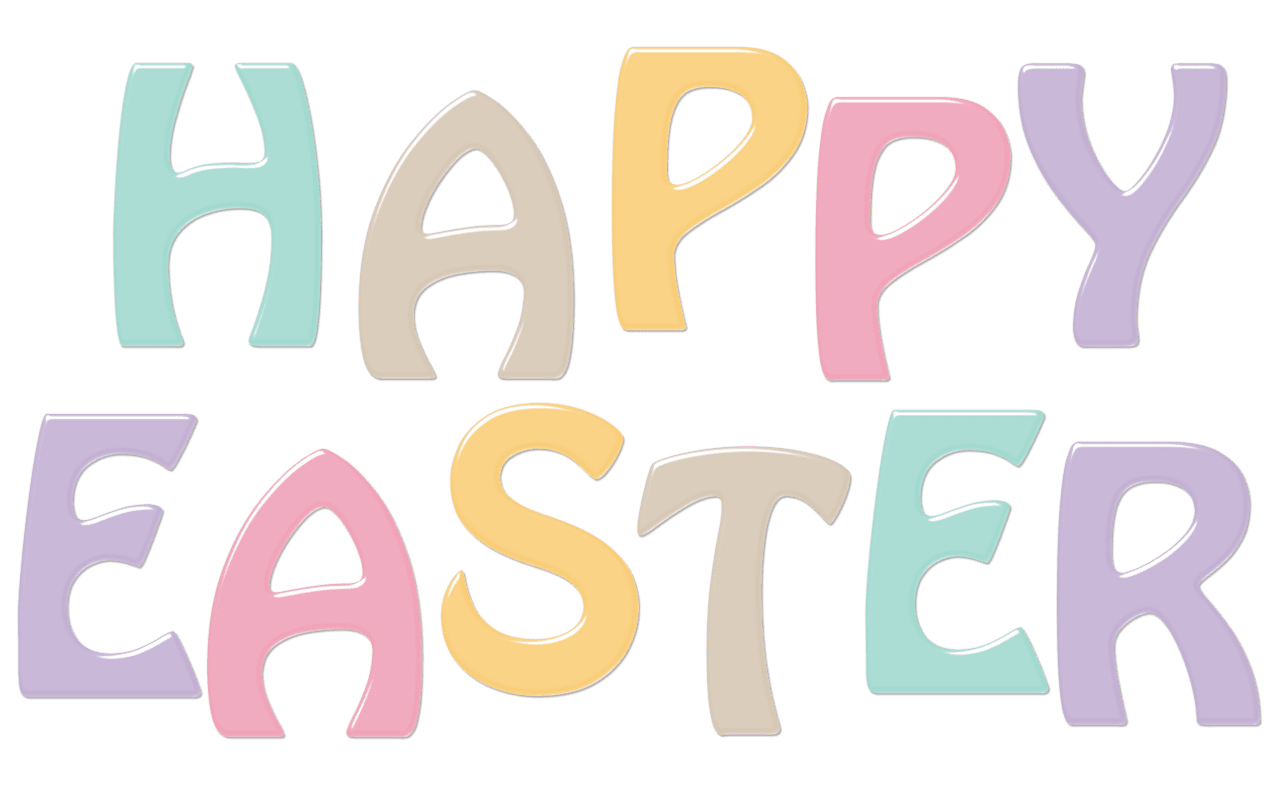 Happy easter word art by redheadfalcon deviantart clipart transparent