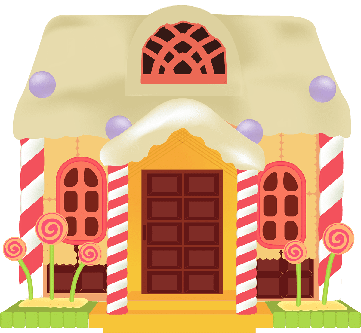 Candy house exquisite cartoon design clipart clip art