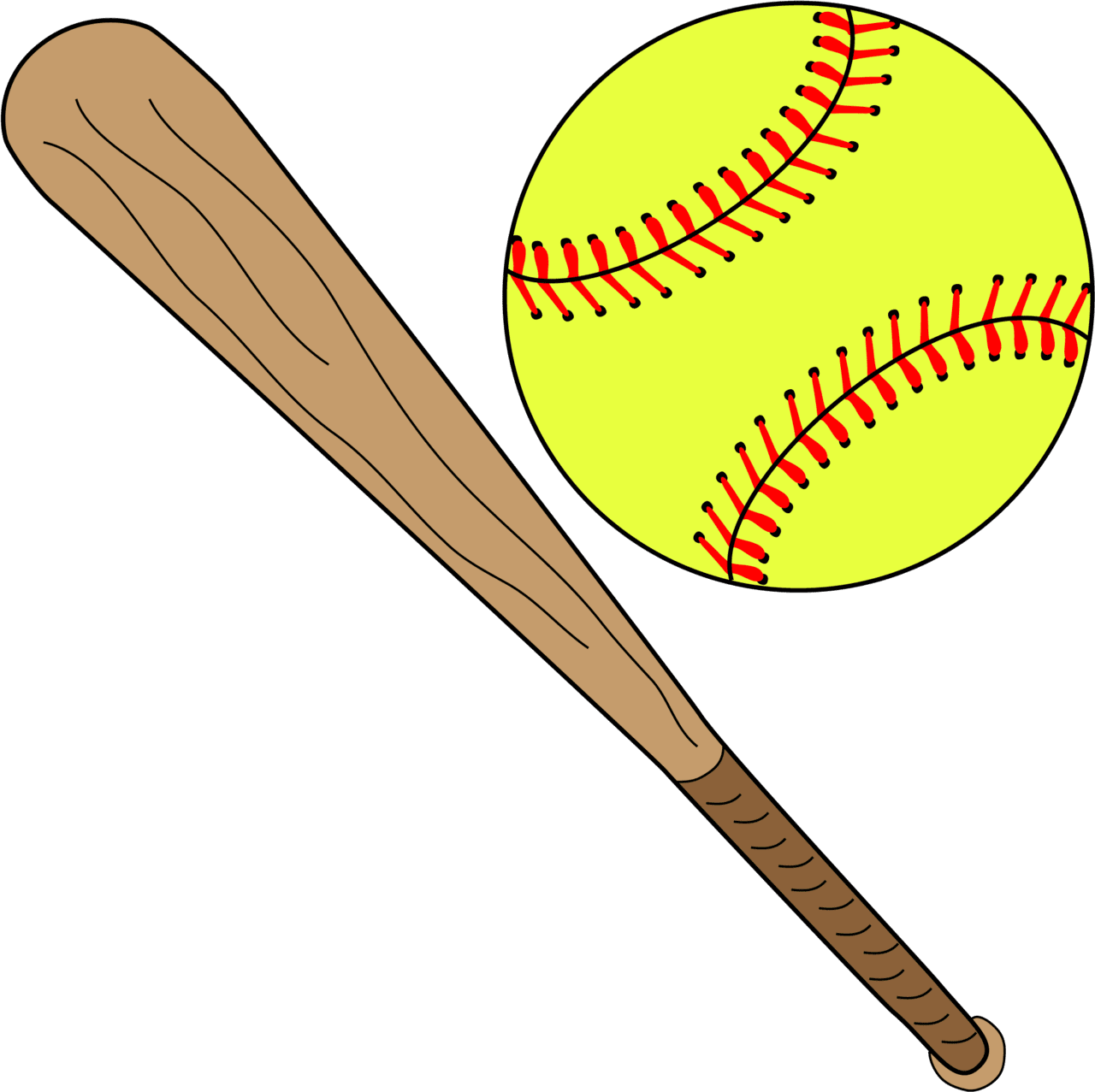 Baseball and share clipart about softball image bat more high quality