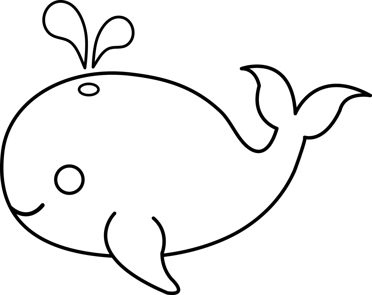 Whale outline clipart fish pencil and in color logo