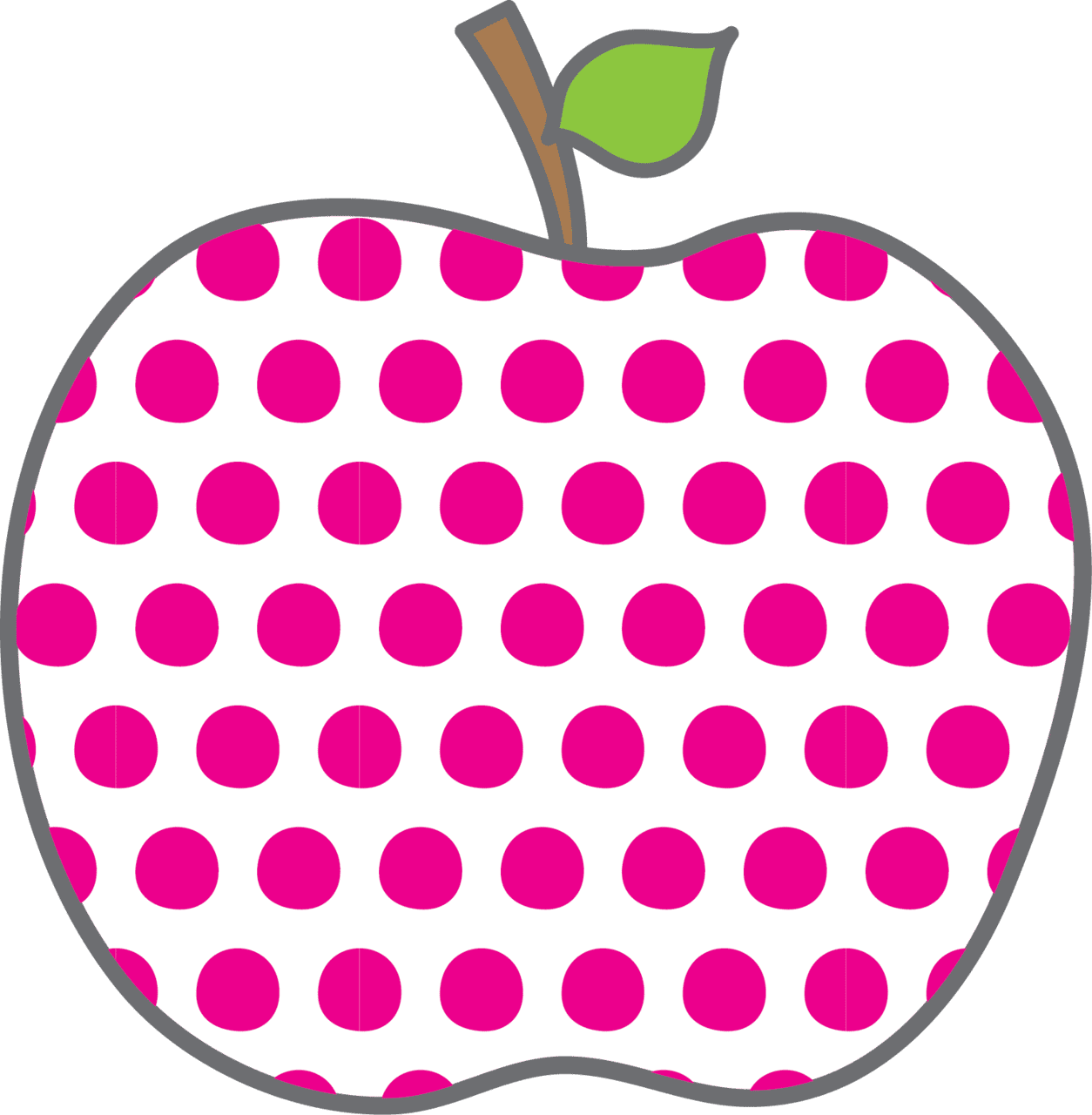 Apple picture with school frame clipart