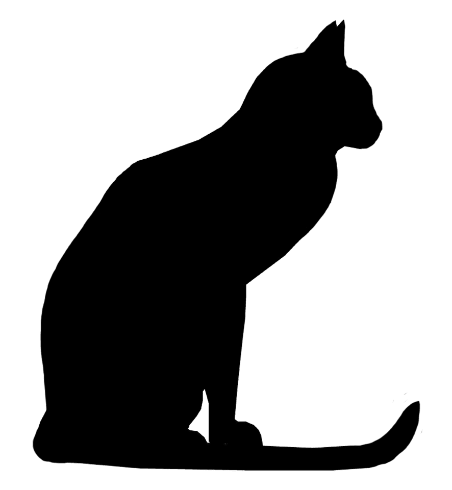 Cat silhouette images clipart