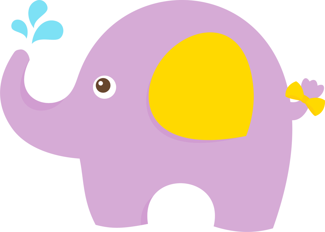 Elephant pin page clipart image 2