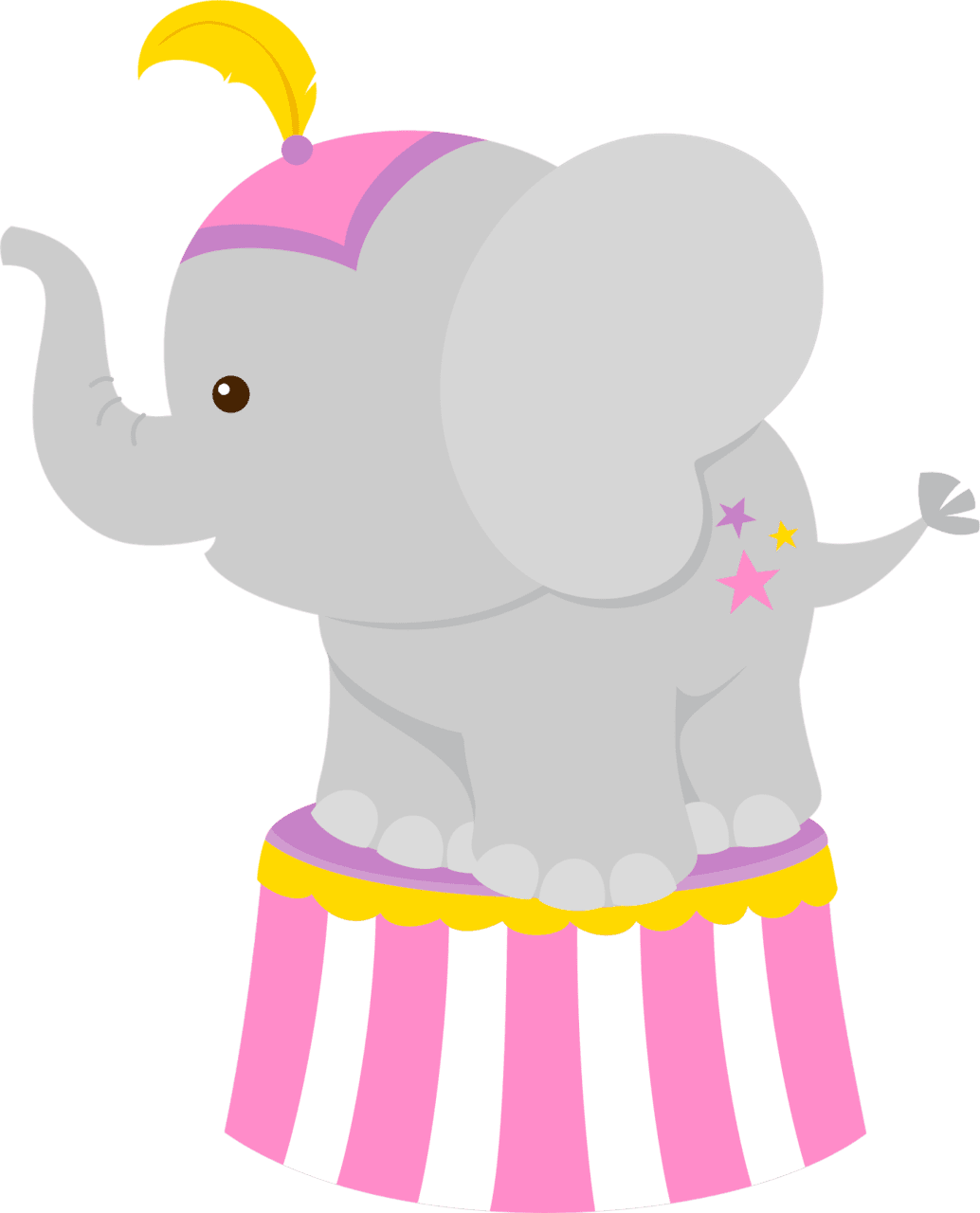 Elephant pin page clipart free 4