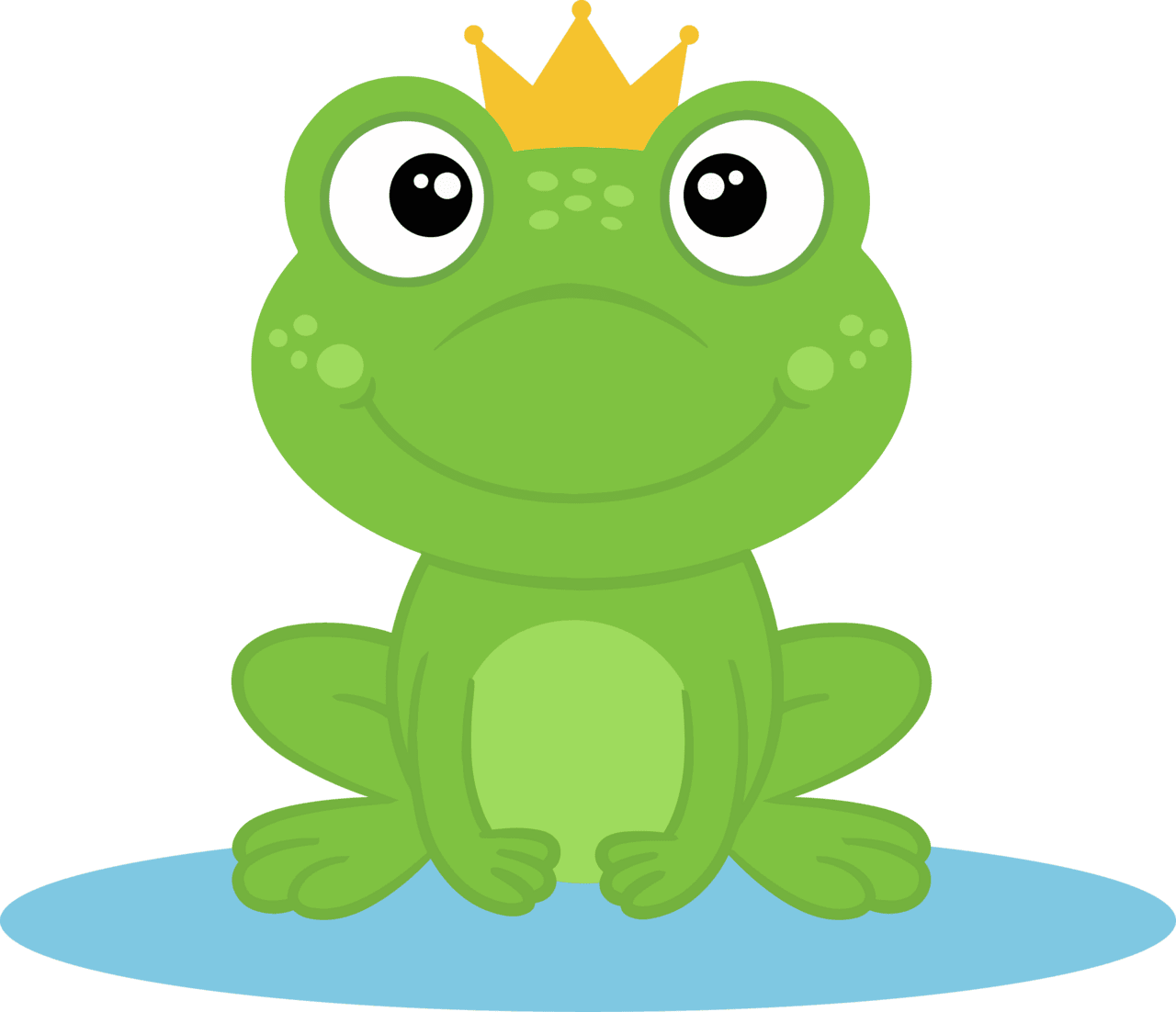 Frog pin page clipart background