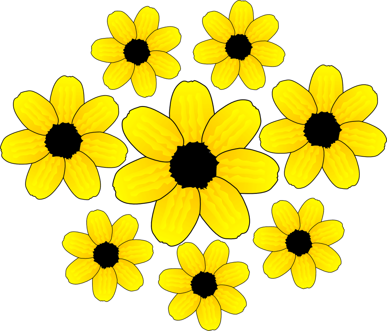 Flowers flower clipart accents graphics the cliparting yellow images