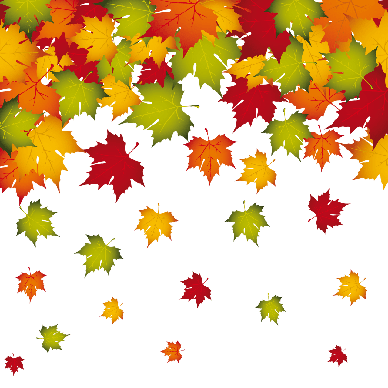 Fall leaves decoration image yopriceville high quality images and fr leaf decor flower painting clipart