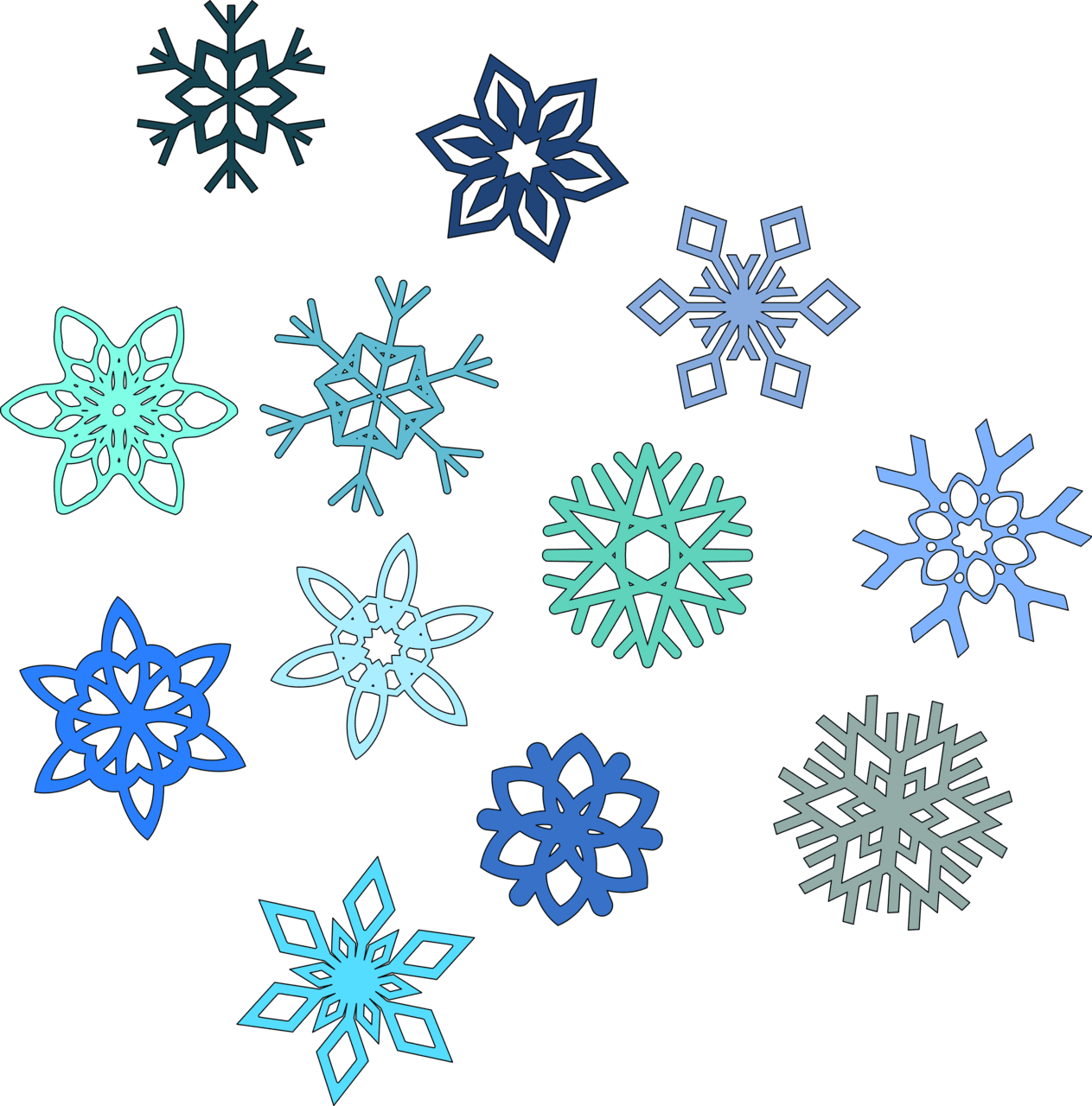 Snowflake pin page clipart transparent