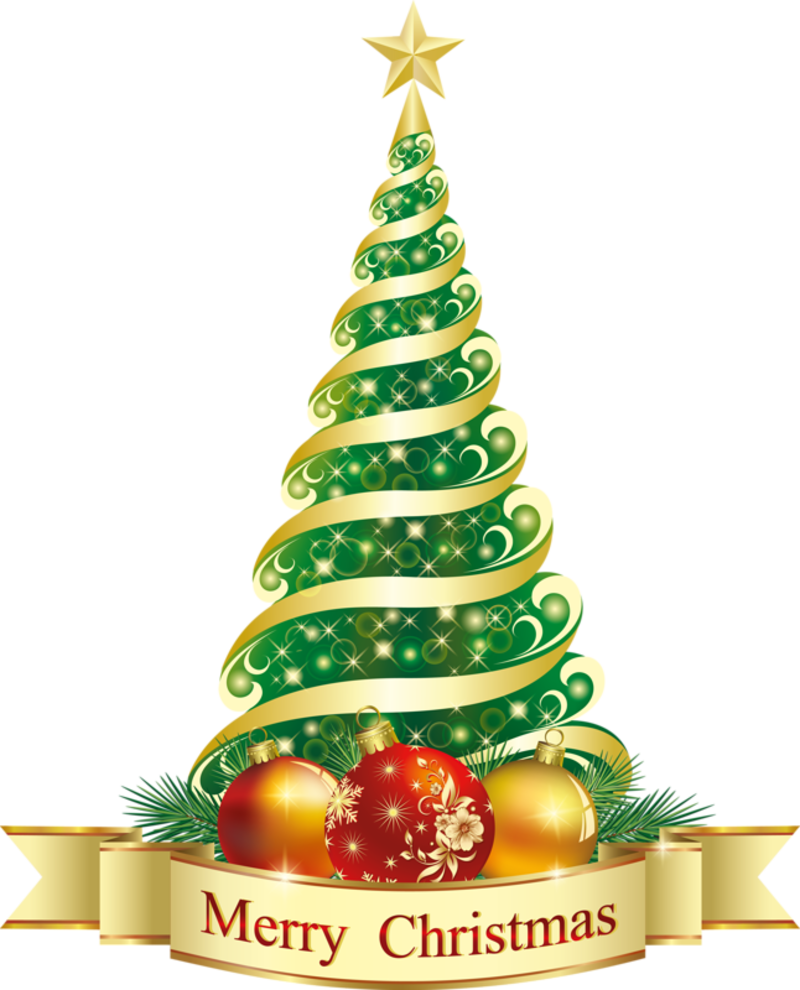 Christmas page tree images clipart merry banner