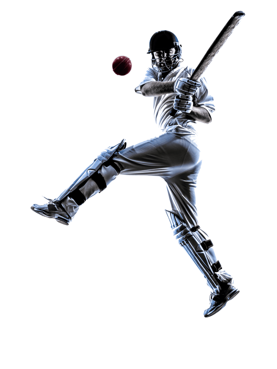 Baseball person playing bricket jumping clipart transparent