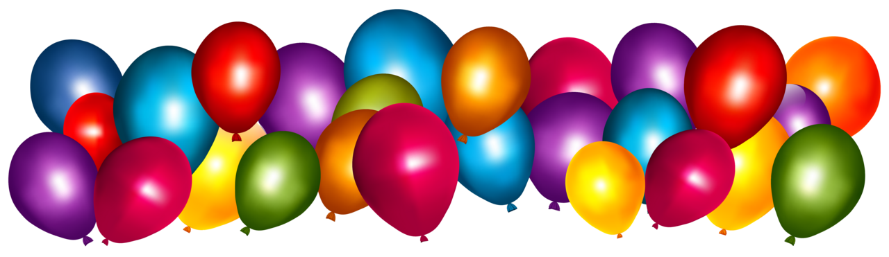 Colorful balloon clipart image