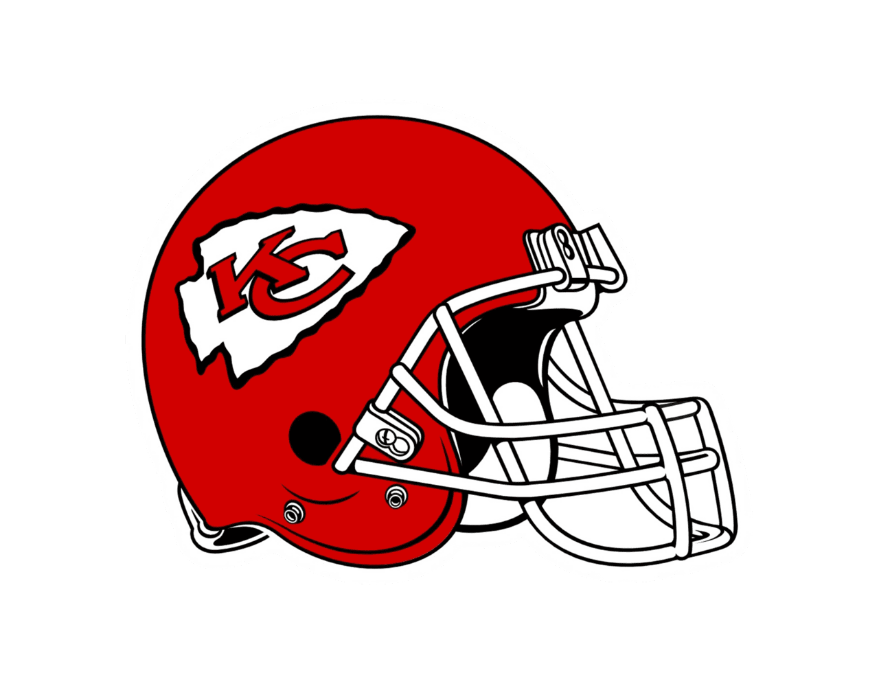 Football kansas city chiefs logo vector bie supply clipart