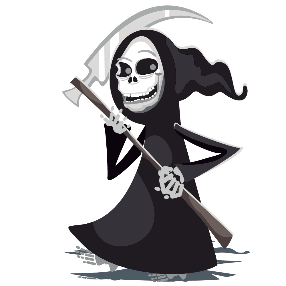 Grim reaper halloween clipart image ghost