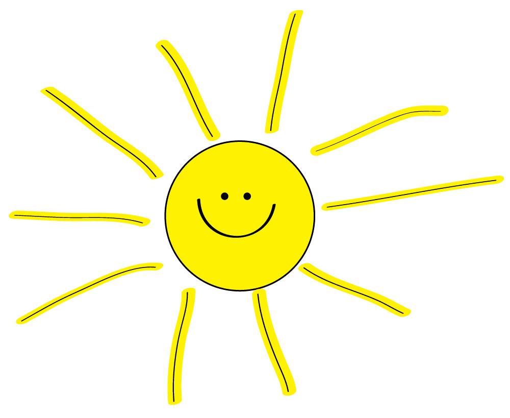 Sunshine sun clipart to decorate for parties craft projects sites or blogs background