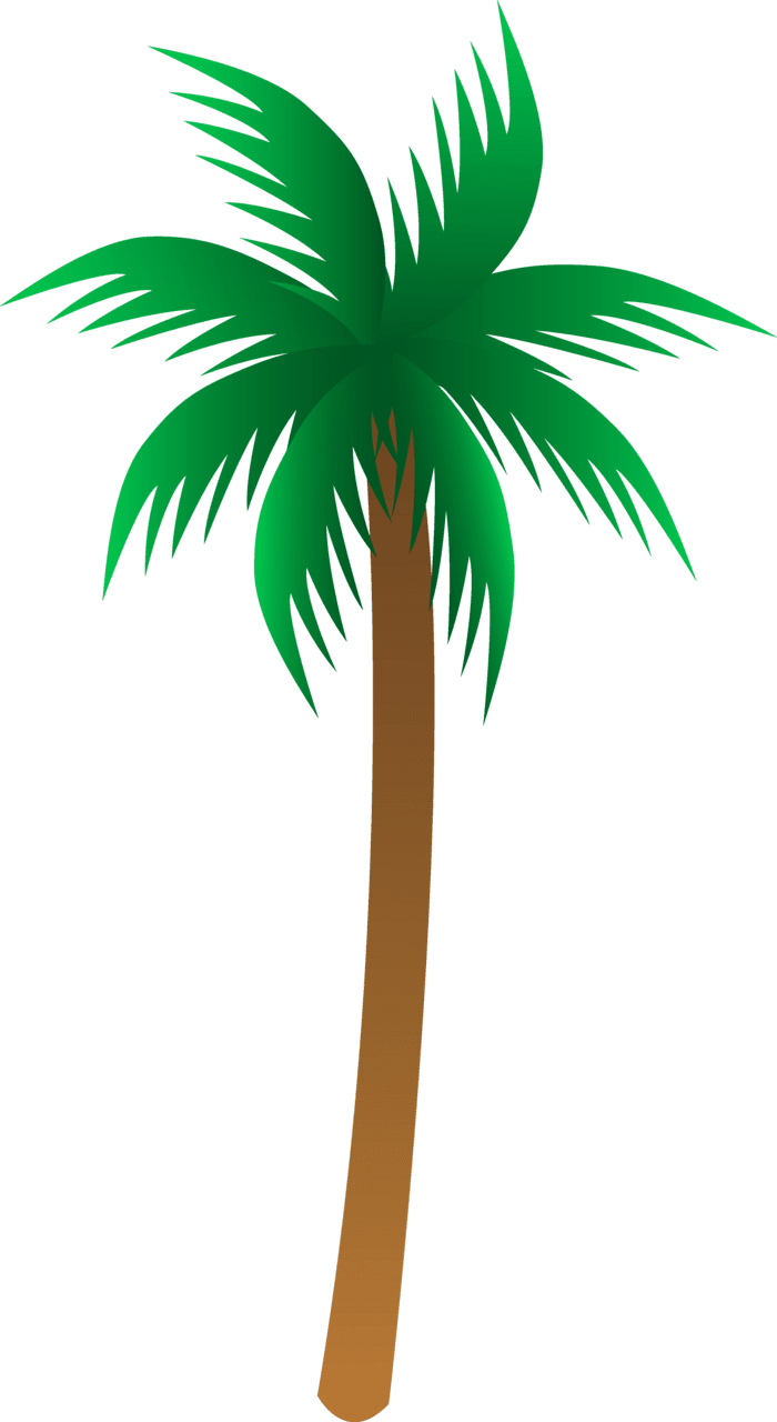 Palm tree clipart image logo vector brand