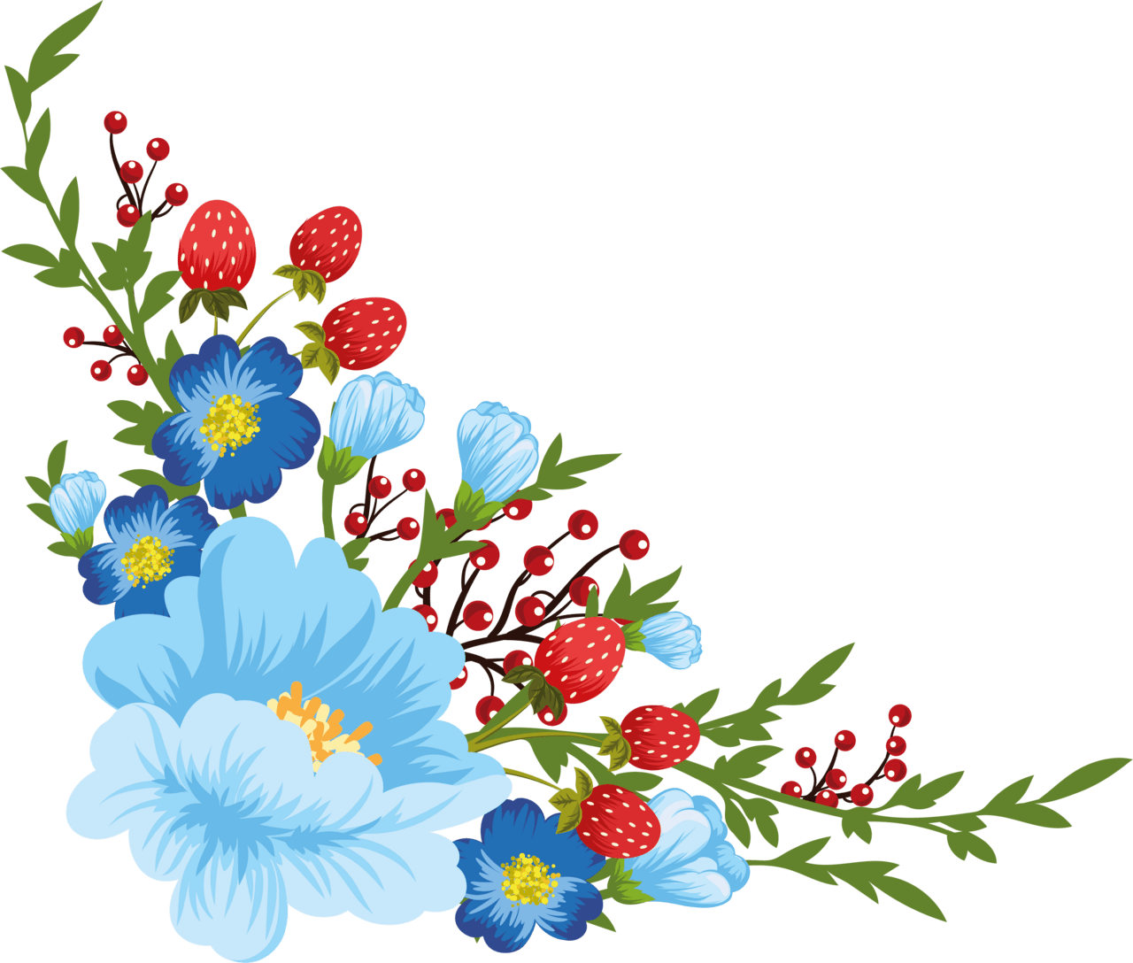 Flowers pin page clipart clip art 4