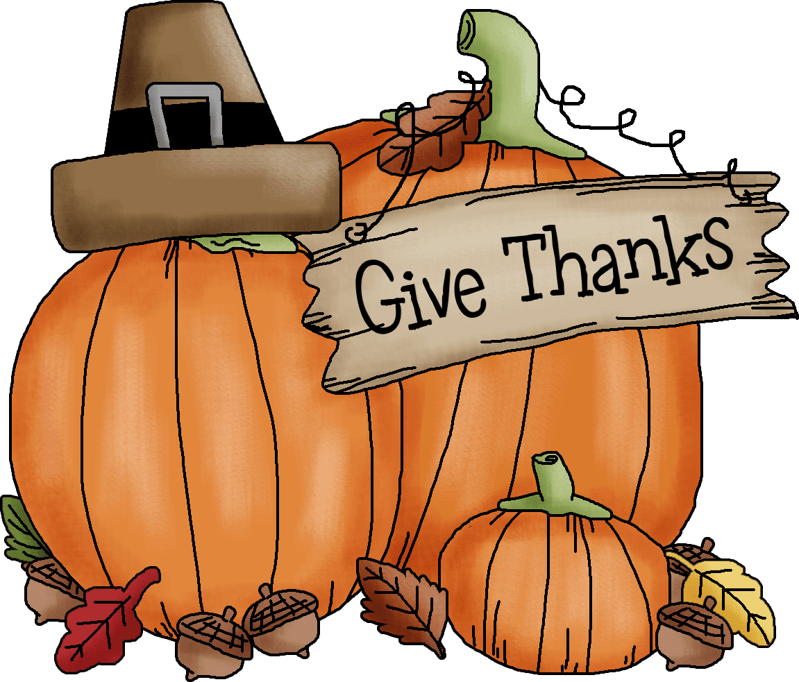 Give thanks thanksgiving pumpkin pictures happy images turkey day clipart