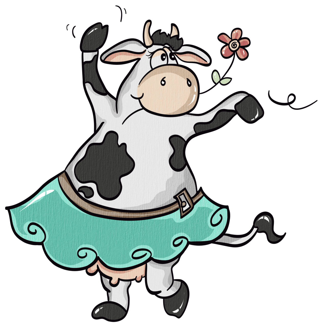 Cow pin page clipart picture 2