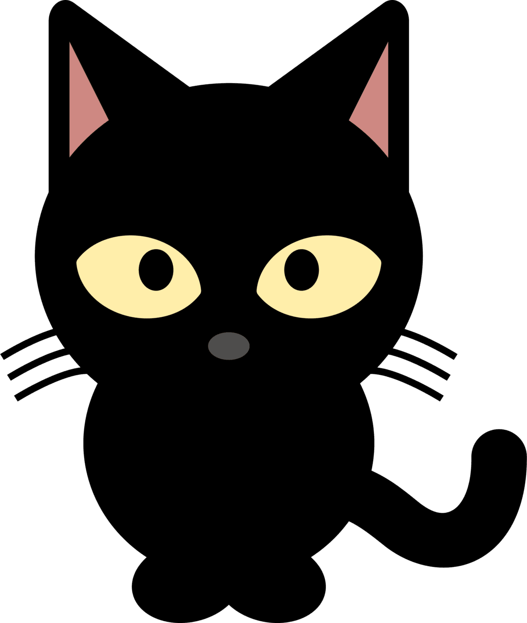 Black cat clipart background