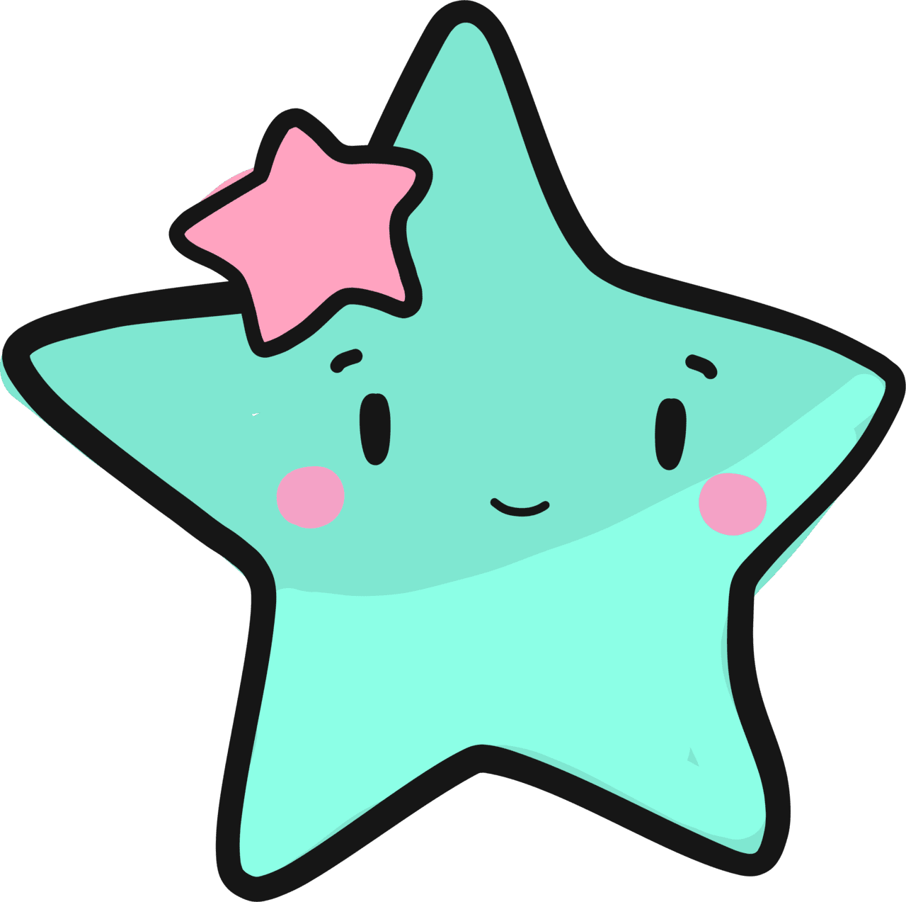 Star pin page clipart vector