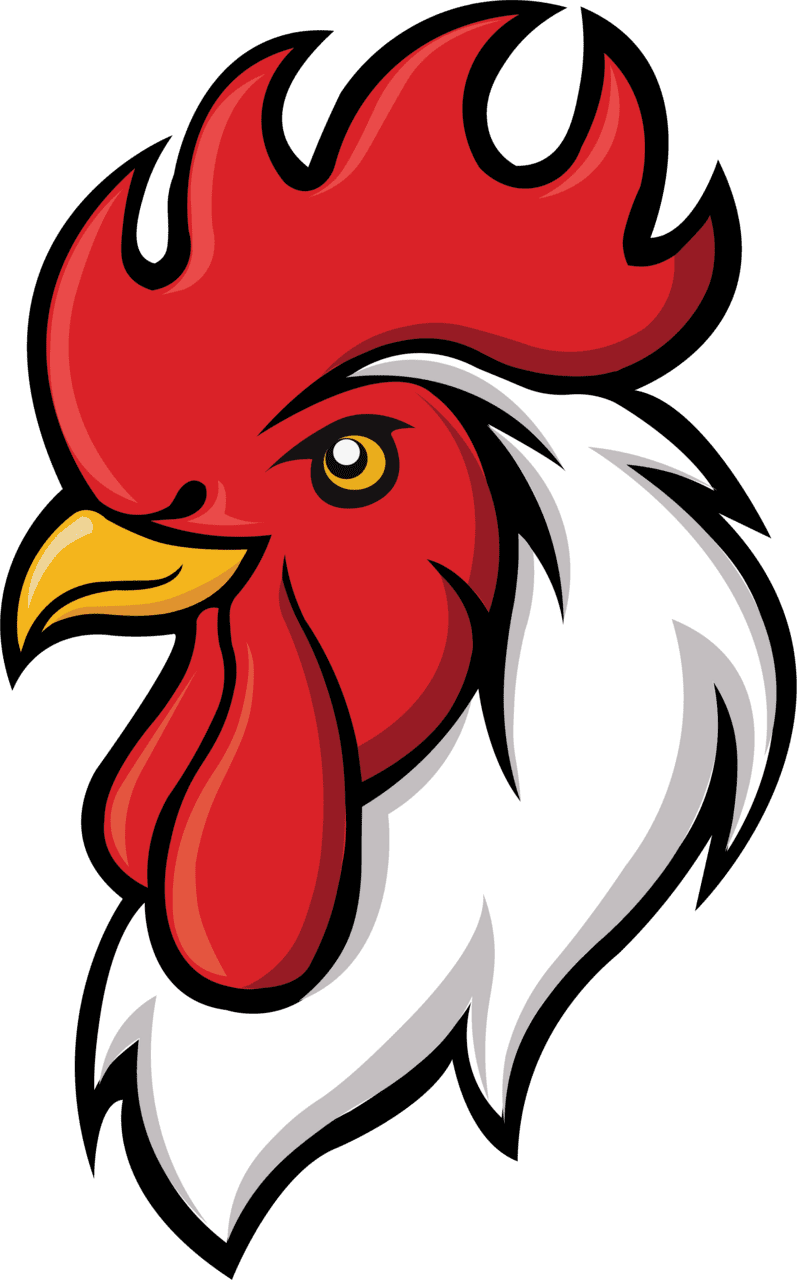 Chicken rooster logo clipart