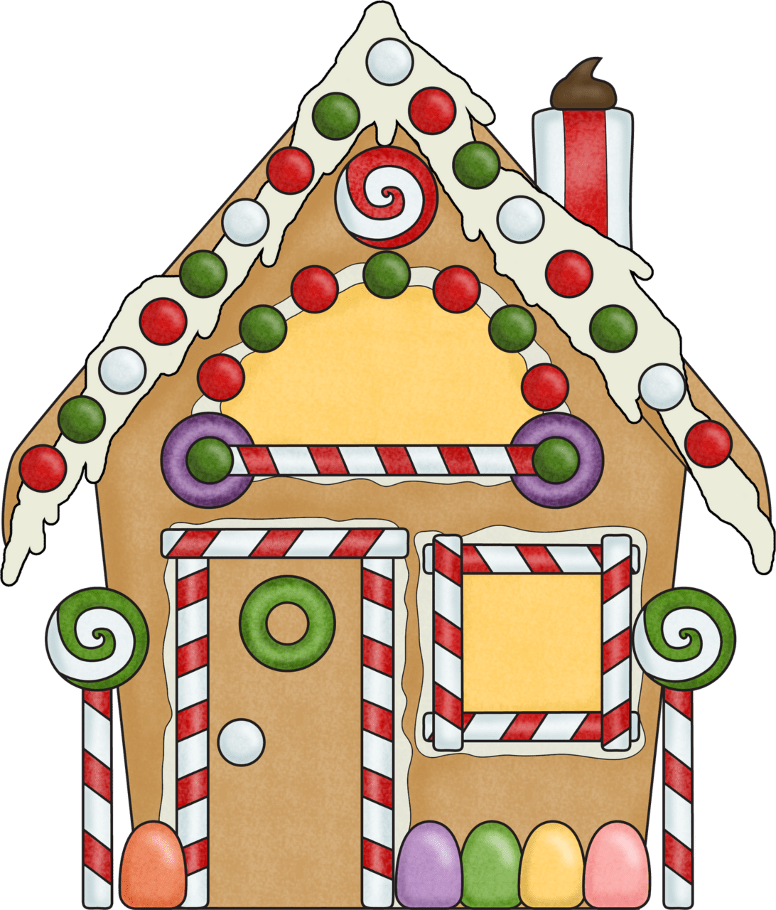 Sub hub run as fast you can and catch these gingerbread lessons house pictures clipart