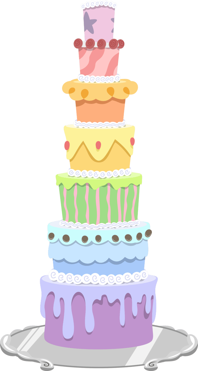 Birthday cake pin page clipart clip art