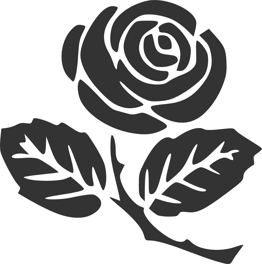 Rose silhouette clipart clip art