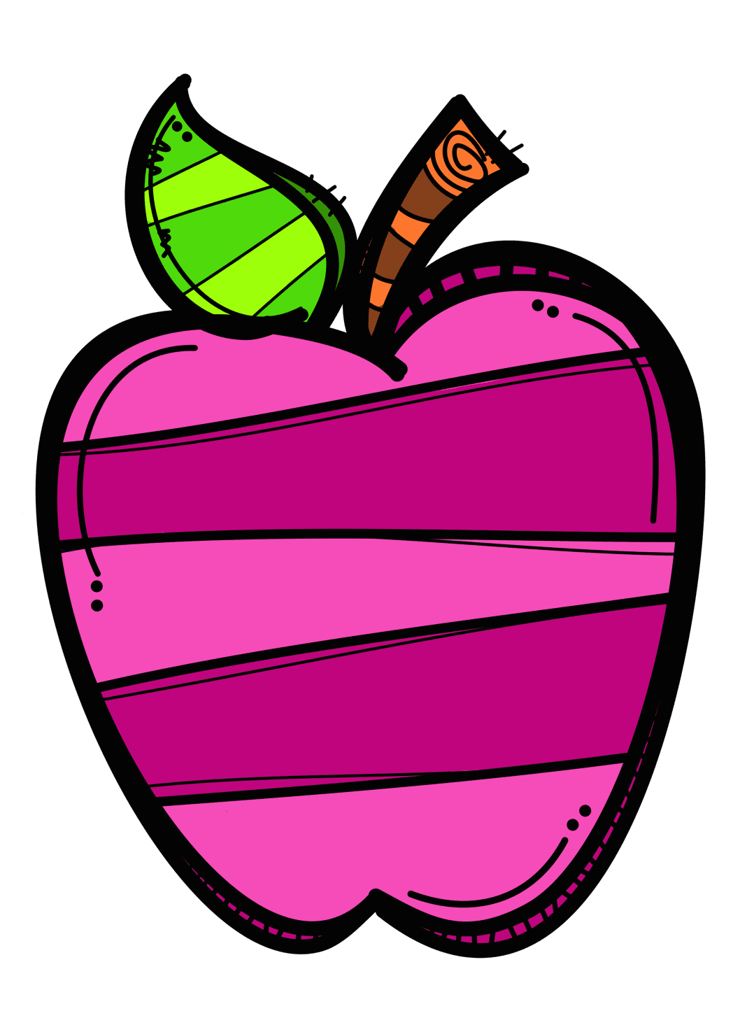 Apple uyque te clipart creative clips school images