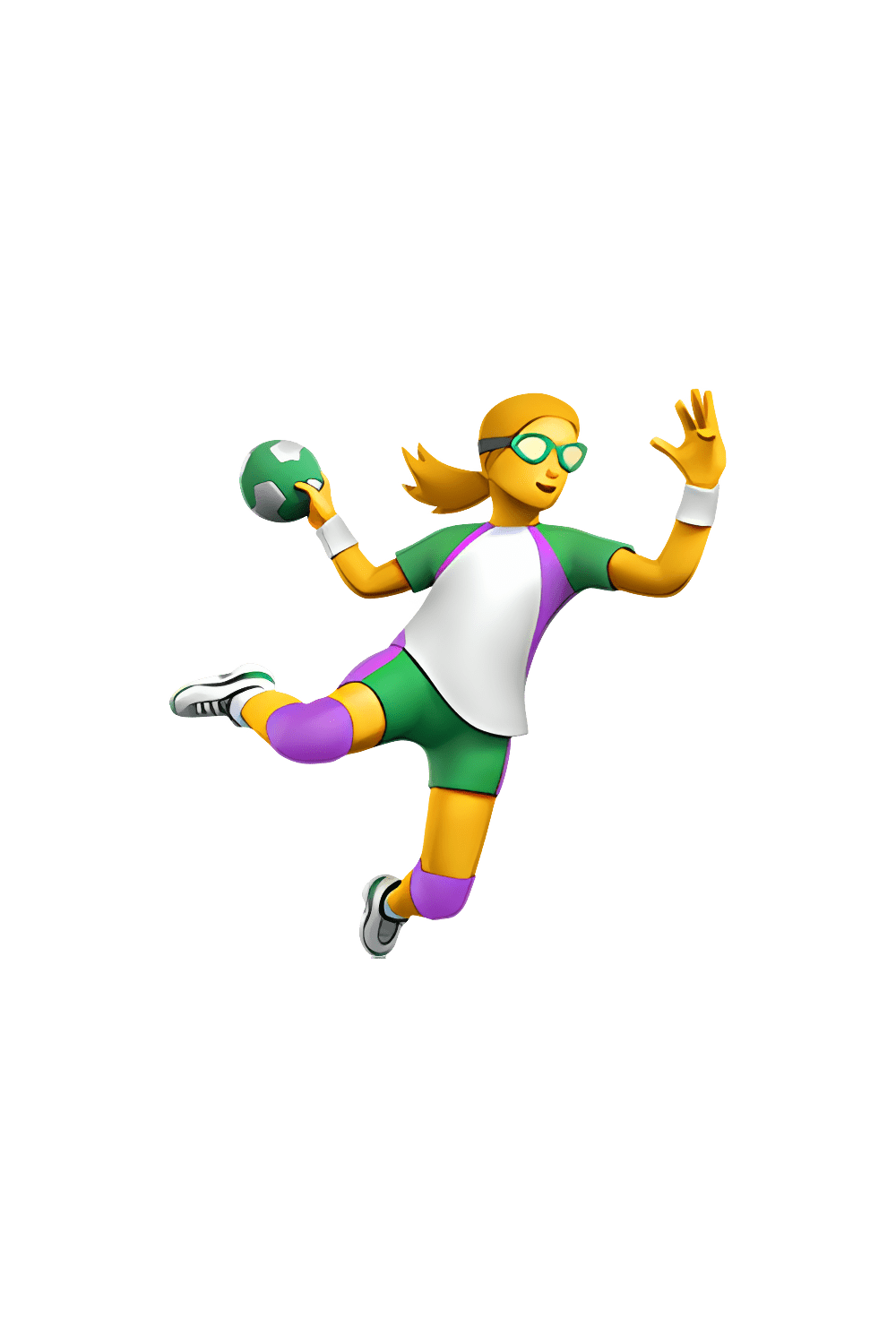 Volleyball woman play handball emoji clipart image