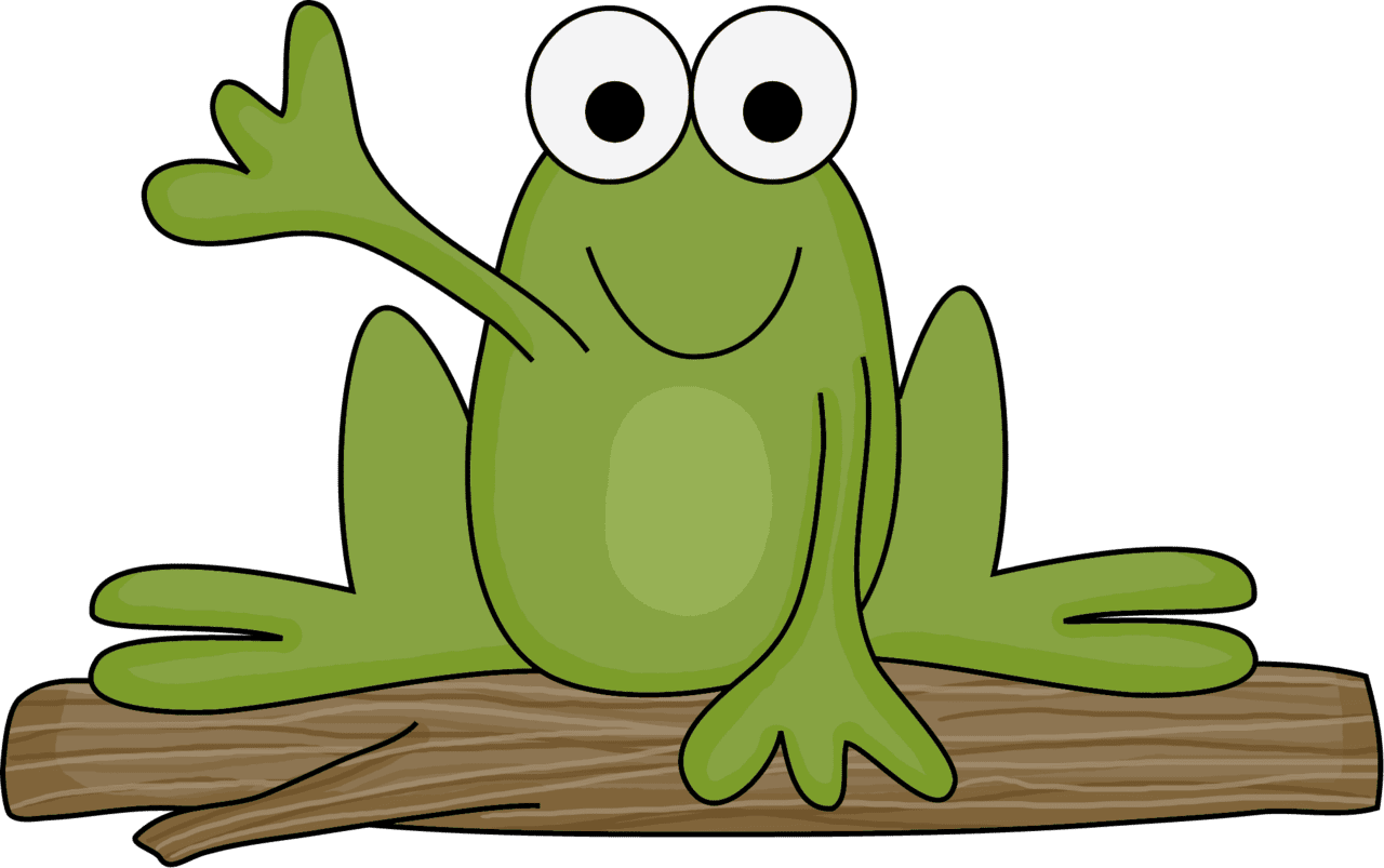 Frog pin page clipart transparent