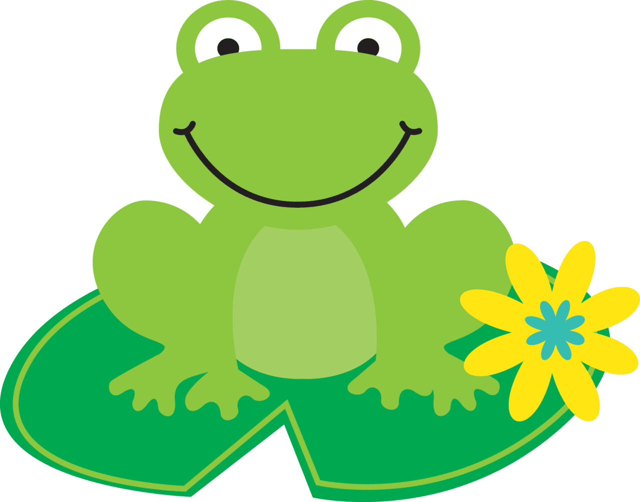 Frog pin page clipart logo 2