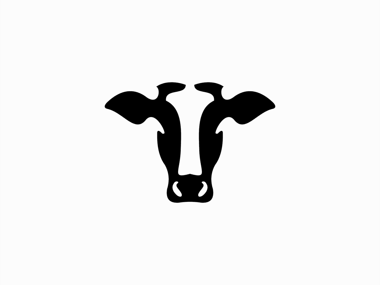 Cow logo clipart