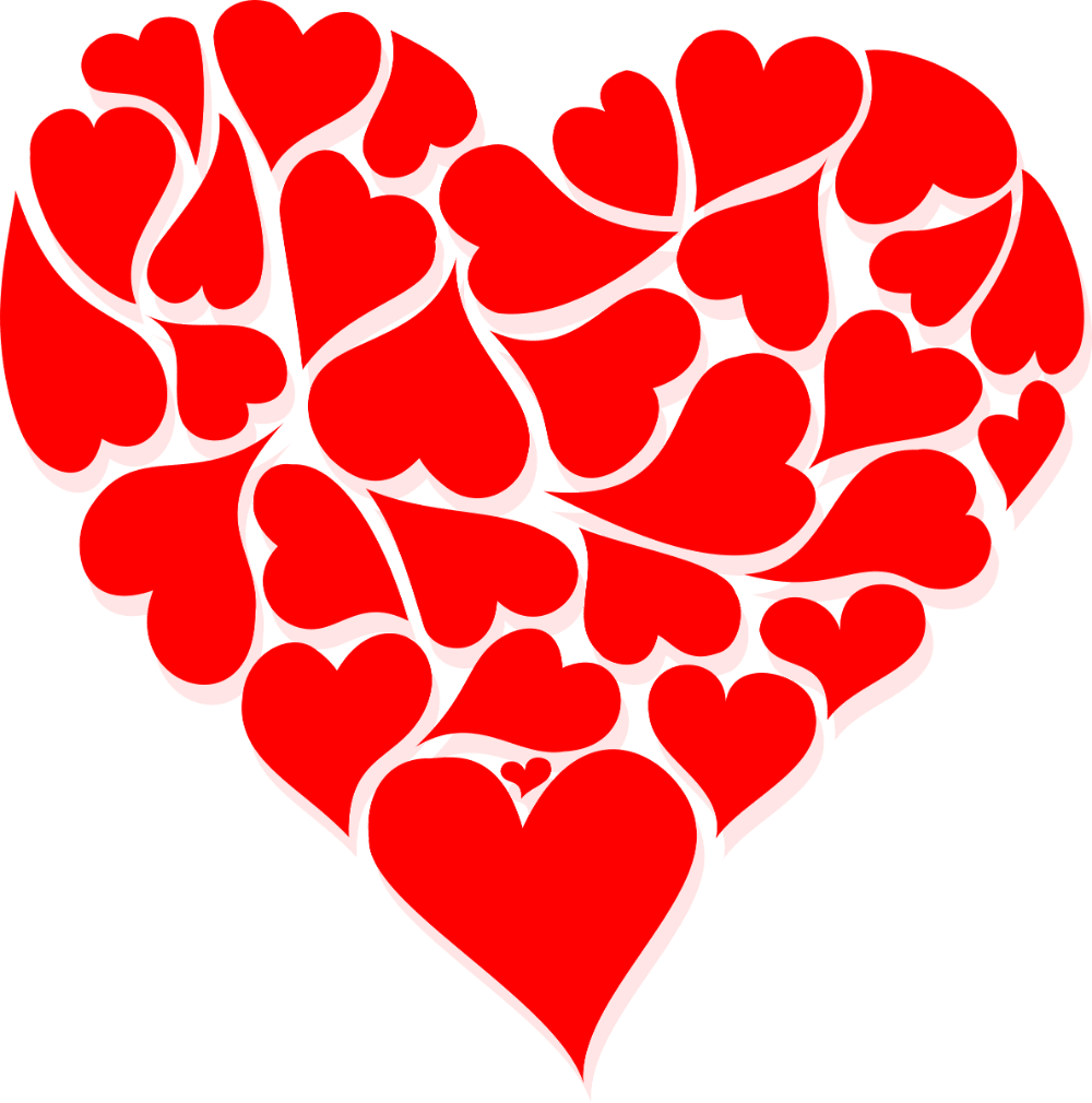 Heart valentines day clipart logo