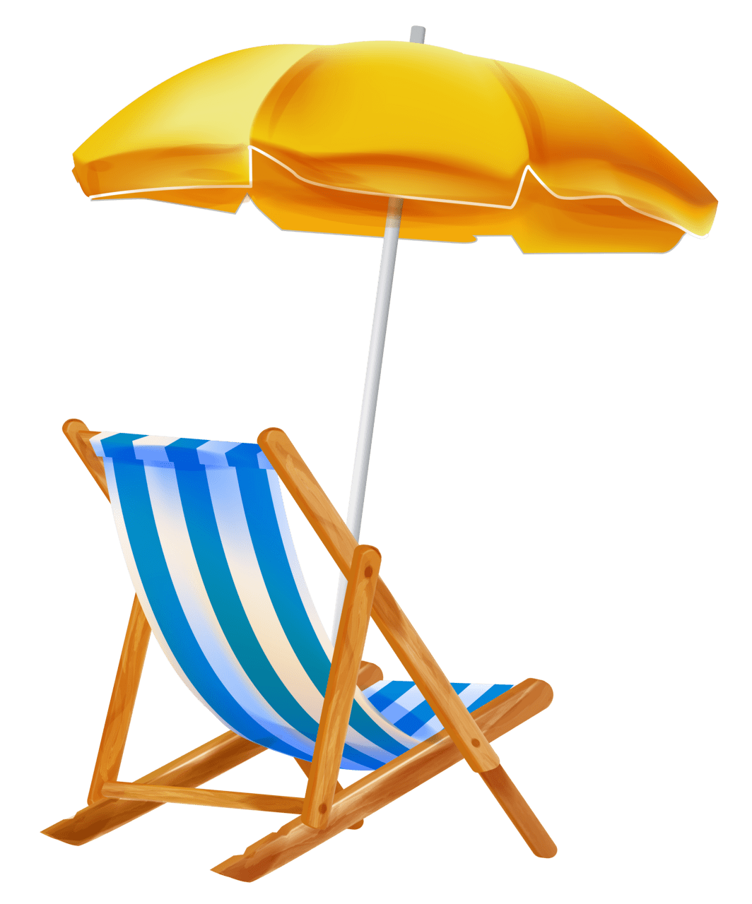 Beach umbrella with chair clipar clipart background