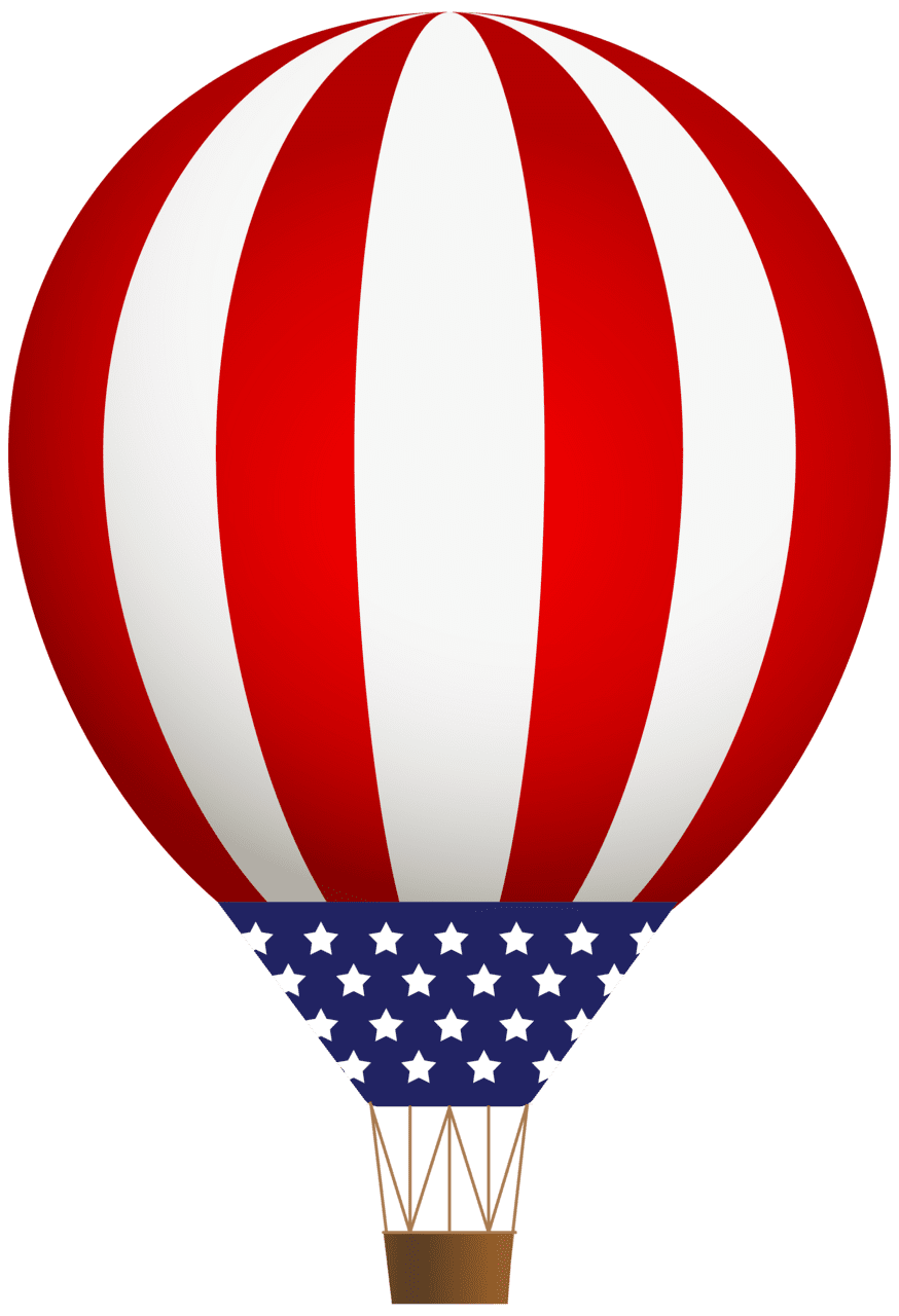 American flag pin page clipart image 3