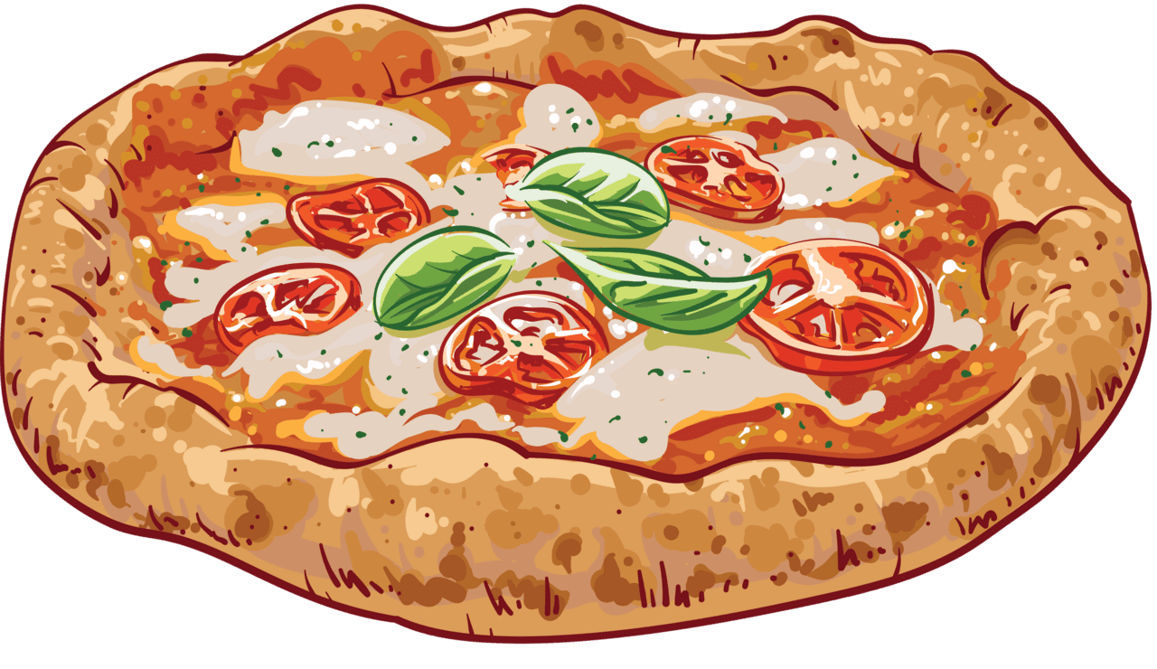 Pizza food art watercolor cute drawings clipart free