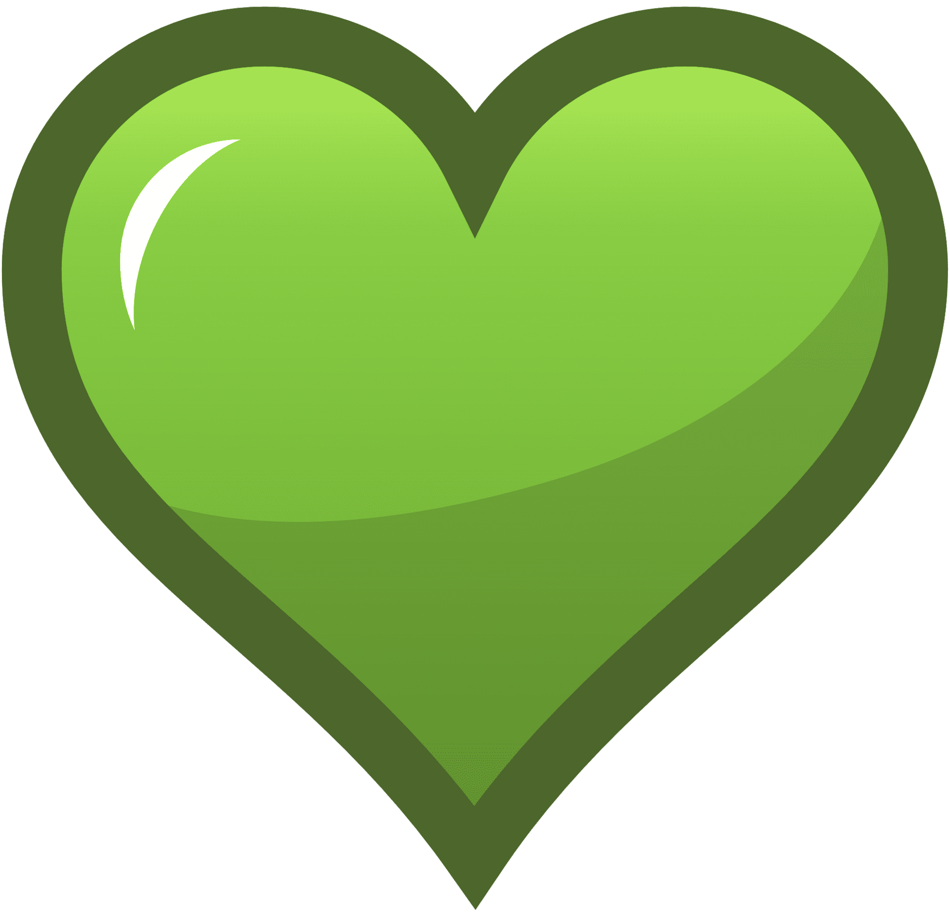 Green heart ocal favorites selected clipart best logo