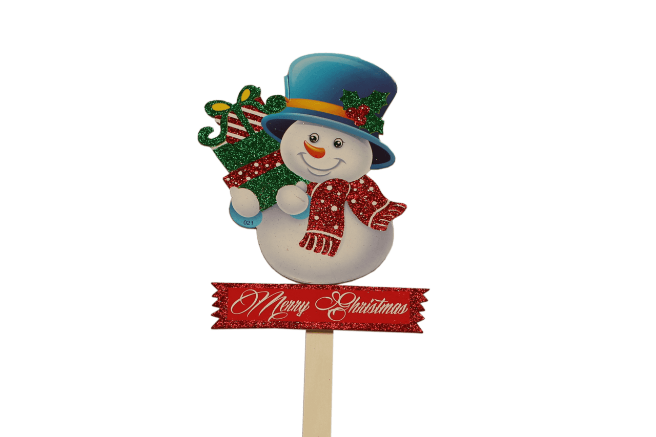 Christmas snowman with presents merry pick picks clipart clip art