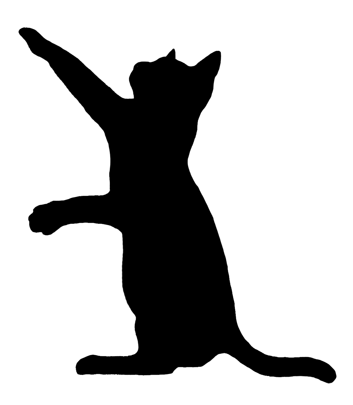 Cat silhouette clipart suggest background