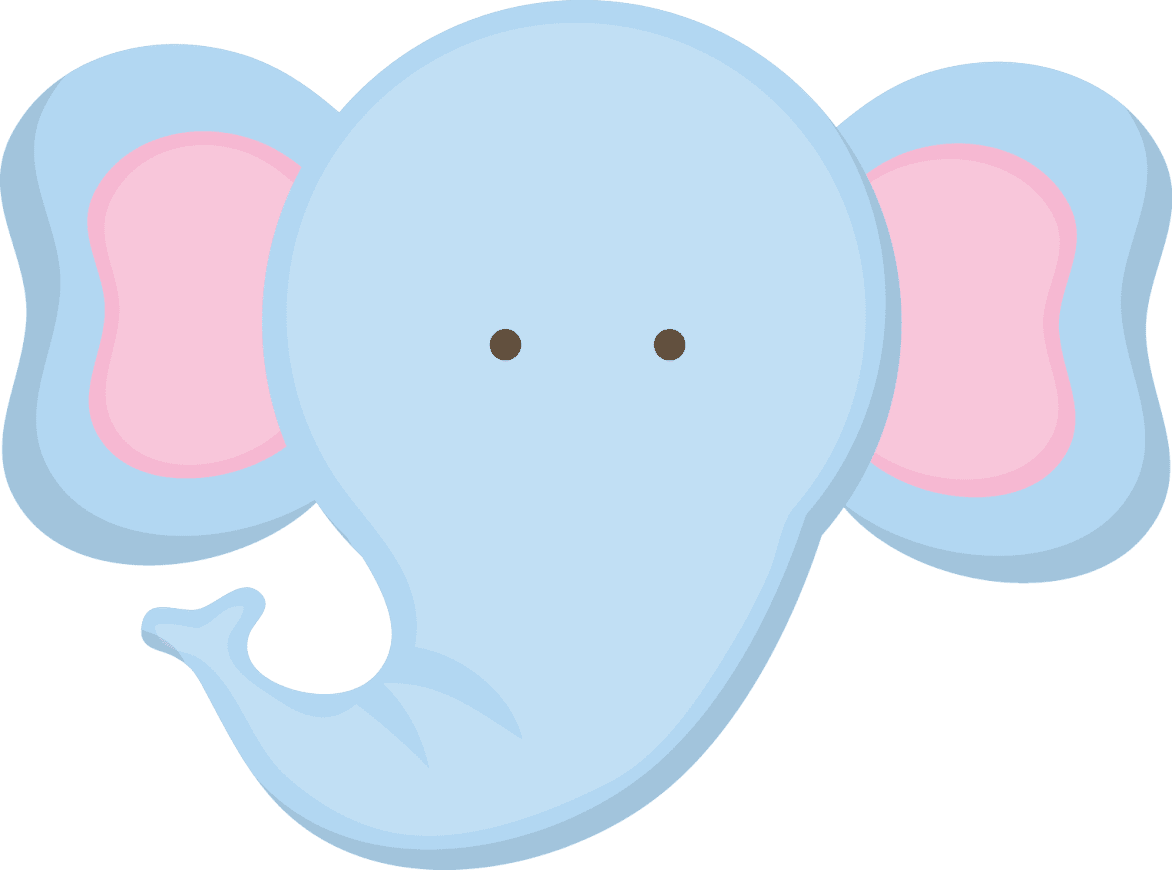 Elephant jungle clipart logo