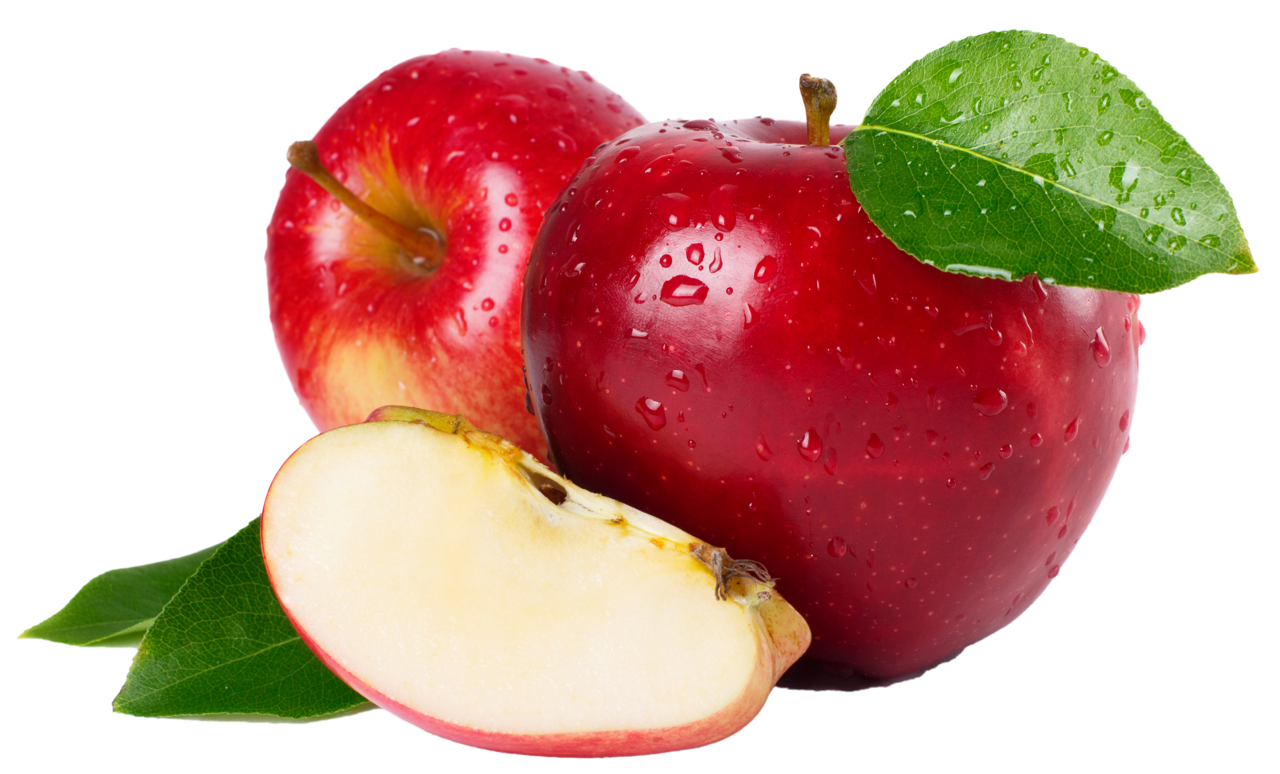 Large red apple clipart vector