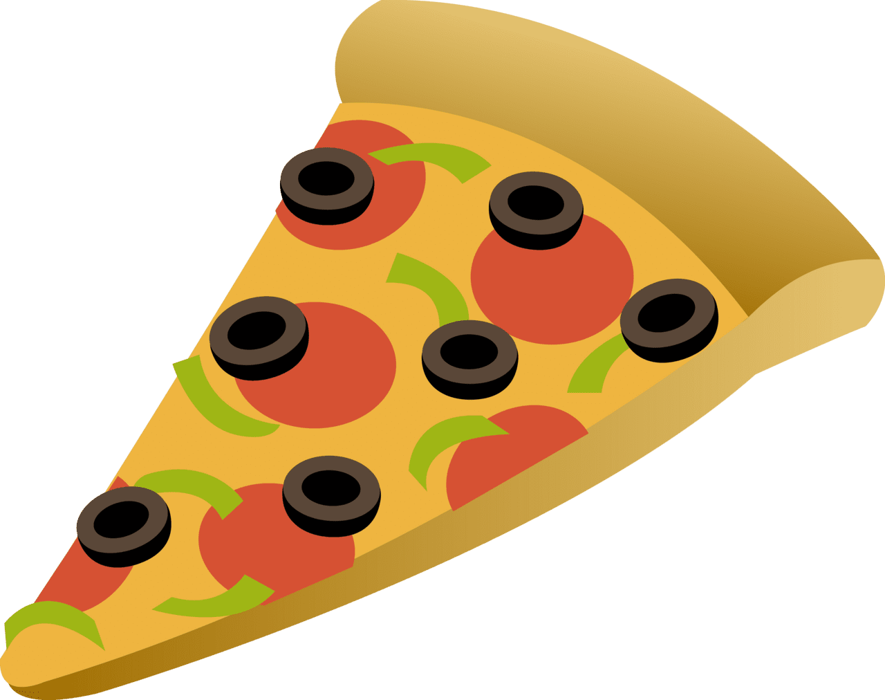 Pizza art graphic design in clipart clip background