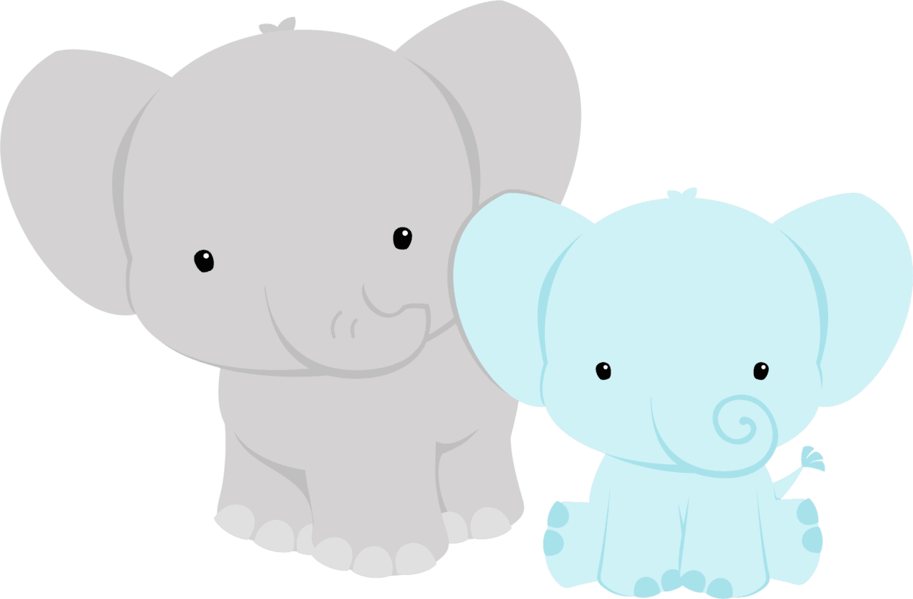 Elefantitos en elephant baby showers shower deco clipart picture