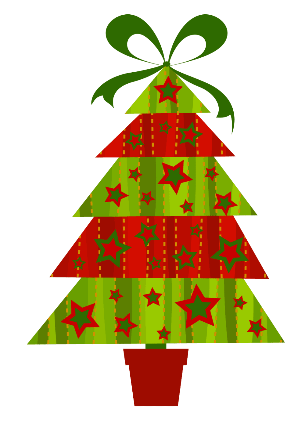 Modern christmas tree clipart background 2