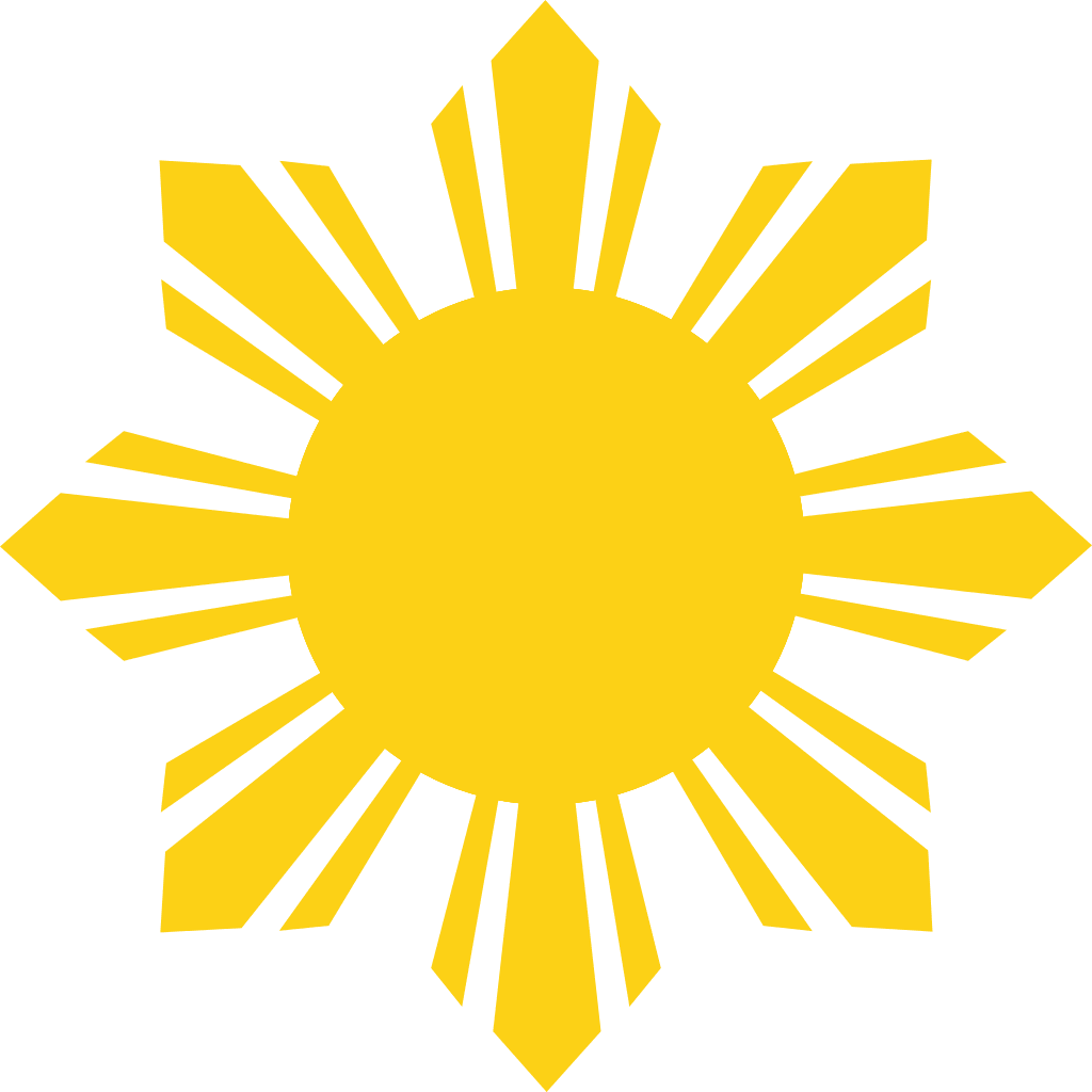 Sun design original nominally pixels philippine flag filipino tattoos art clipart image